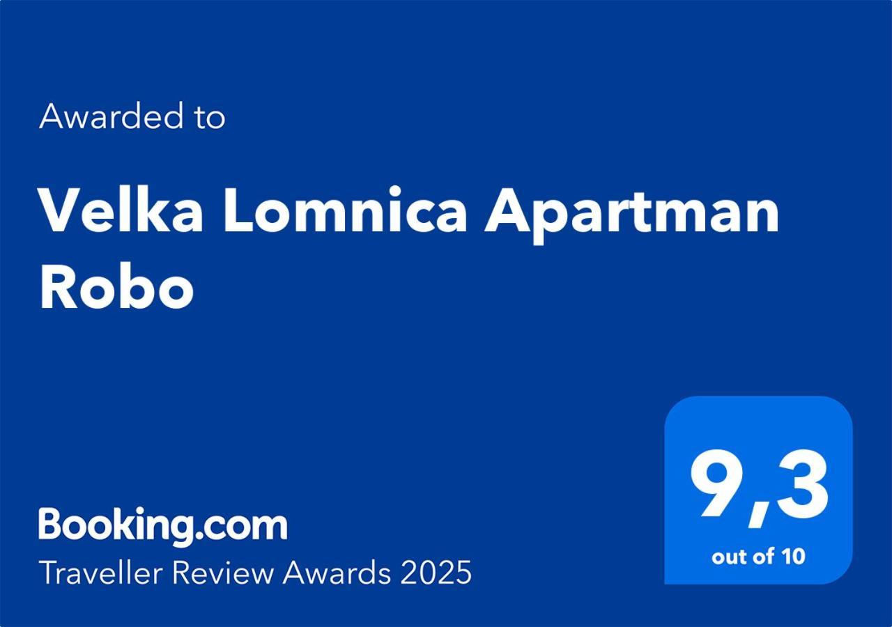 Velka Lomnica Apartman Robo Exterior photo
